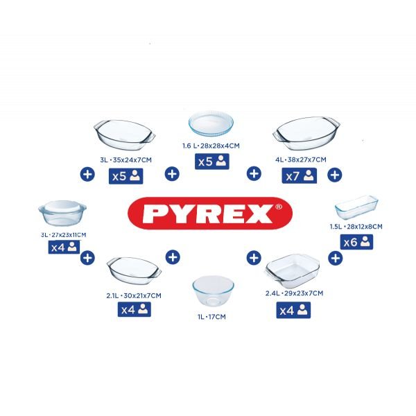 طقم 9 قطع بيضاوي بمسكه 30+35+39+حله بالغطاء 3لتر ارب مربعة ومستطيلة