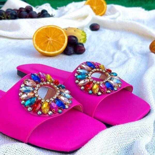 سليبر لولي دايرة (فوشيا و ابيض و اسود و بيج )