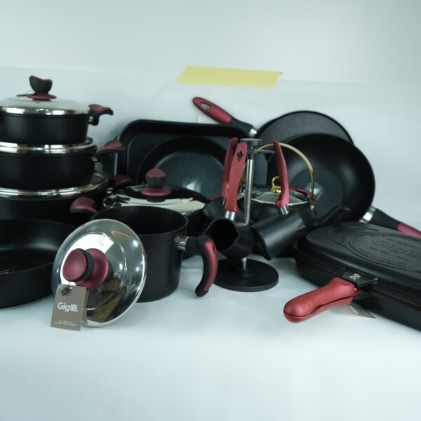 طقم حلل 23 قطعه تيتانيوم غطاء استانلس 5087