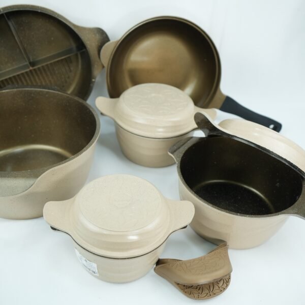 طقم حلل 9 قطع بطوط 4 حله 4 غطاء متعدد ووك بيج