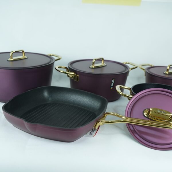 طقم حلل 9 قطع تيفلون غطاء تيفال 5179 لوتس