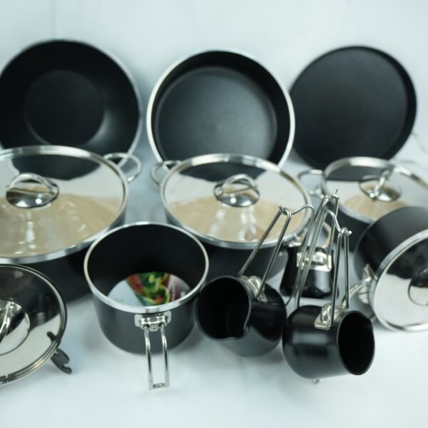 طقم حلل تيتانيوم 17 قطعه سلسبيل